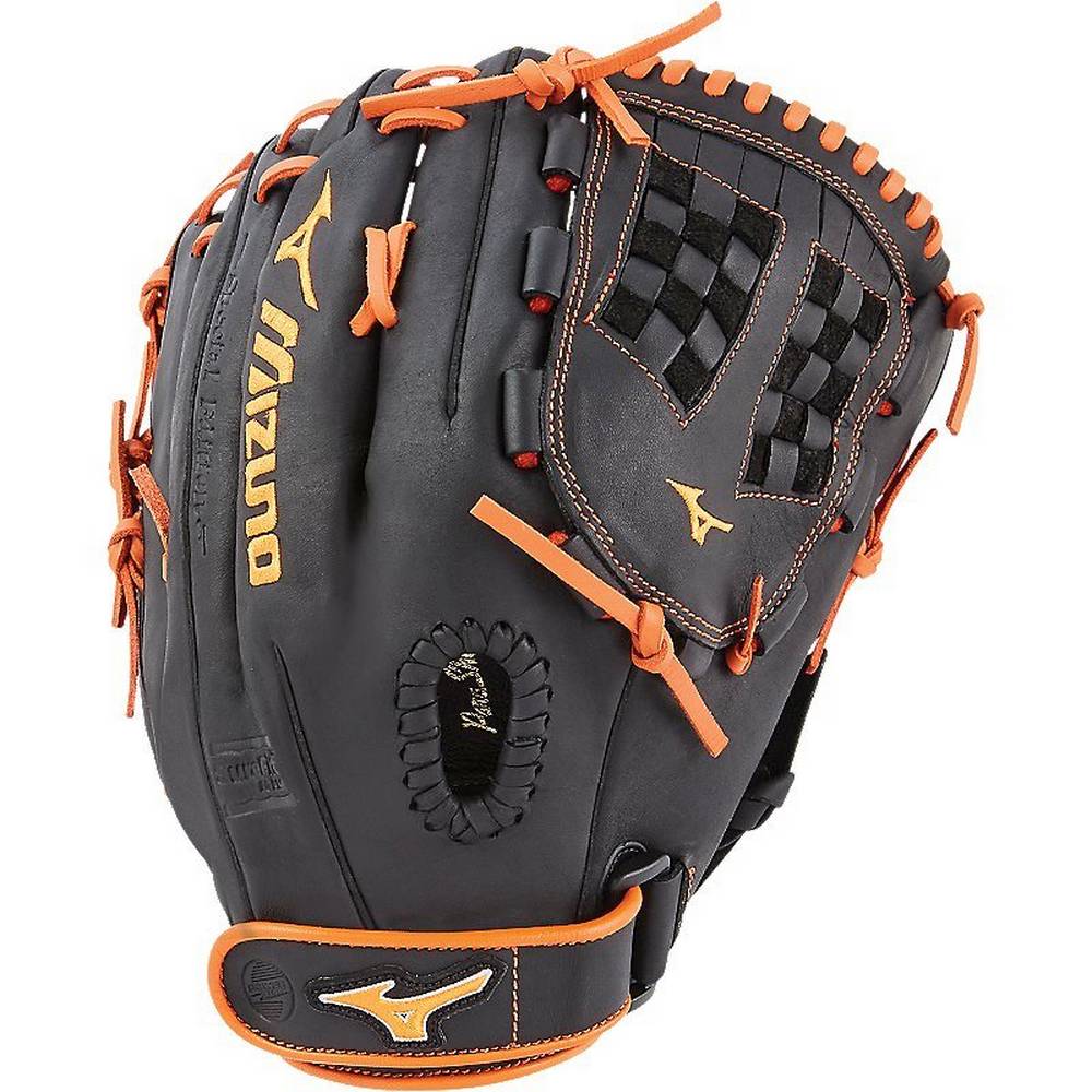 Mizuno Women's MVP Prime SE Fastpitch Softball Glove 12.5" Black/Orange (312519-UNH)